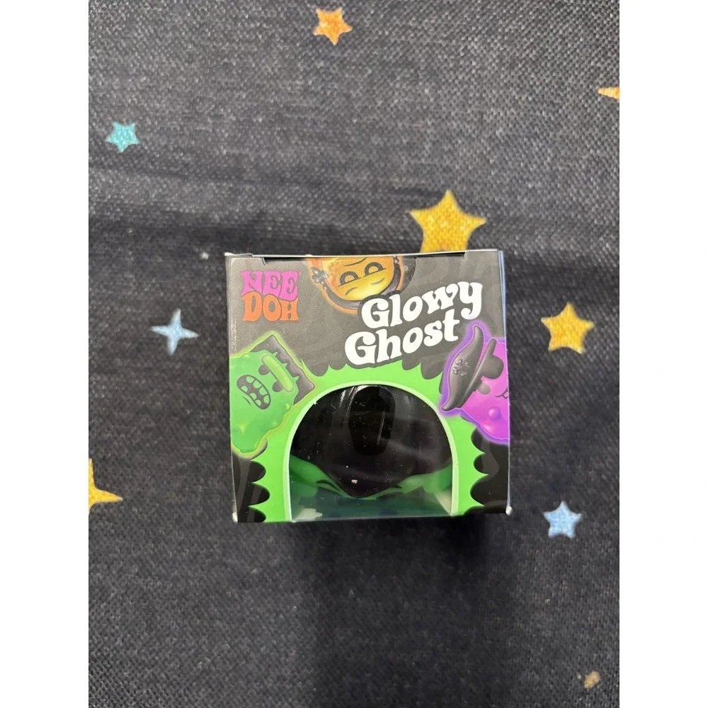 NeeDoh Glowy Ghost Green Vampire Authentic Nee Doh New GITD